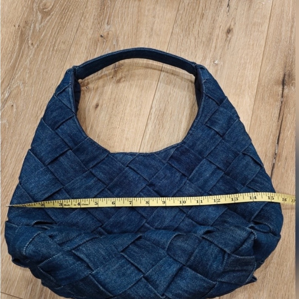 Denim Woven Hobo Bag - Picture 6 of 8